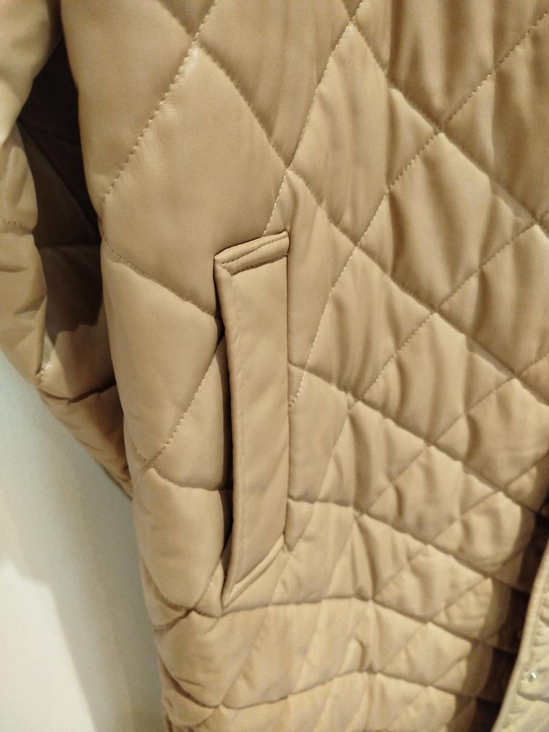 LONG FAUX LEATHER PUFFER COAT - Image 4