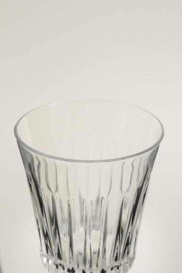 VERRE À VIN CRISTALLIN RELIEF - Transparent de Zara - Image 1