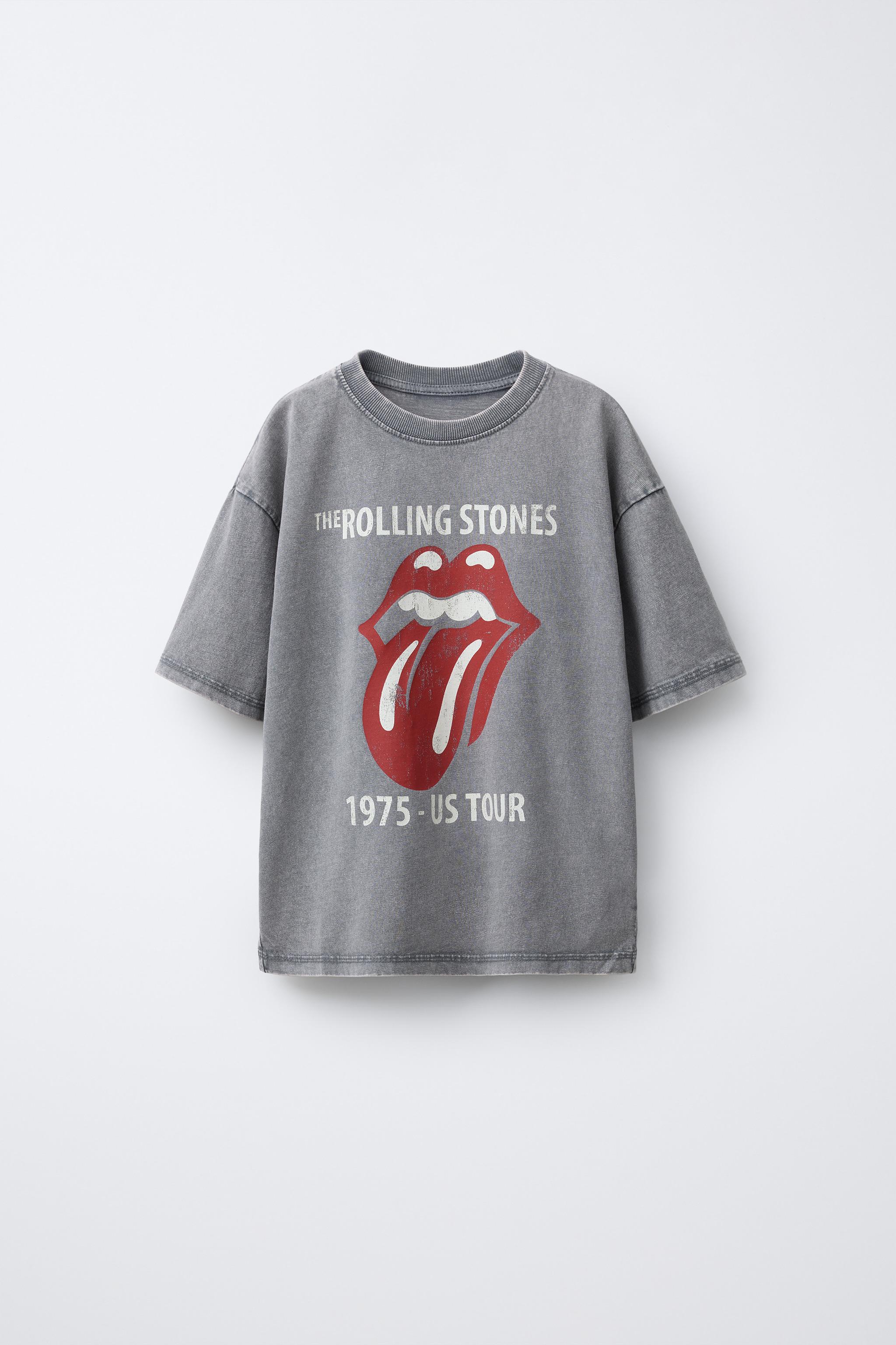 CAMISETA EFEITO LAVADO ROLLING STONES © - Cinzento | ZARA Brasil