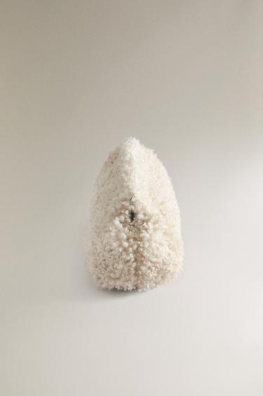 MEDIUM FAUX FUR WASH BAG - Ecru White by Zara - Image 2