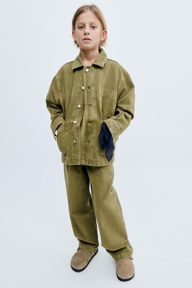 STORIESZ - CANVAS GARMENT DYE OVERSHIRT - Green by Zara