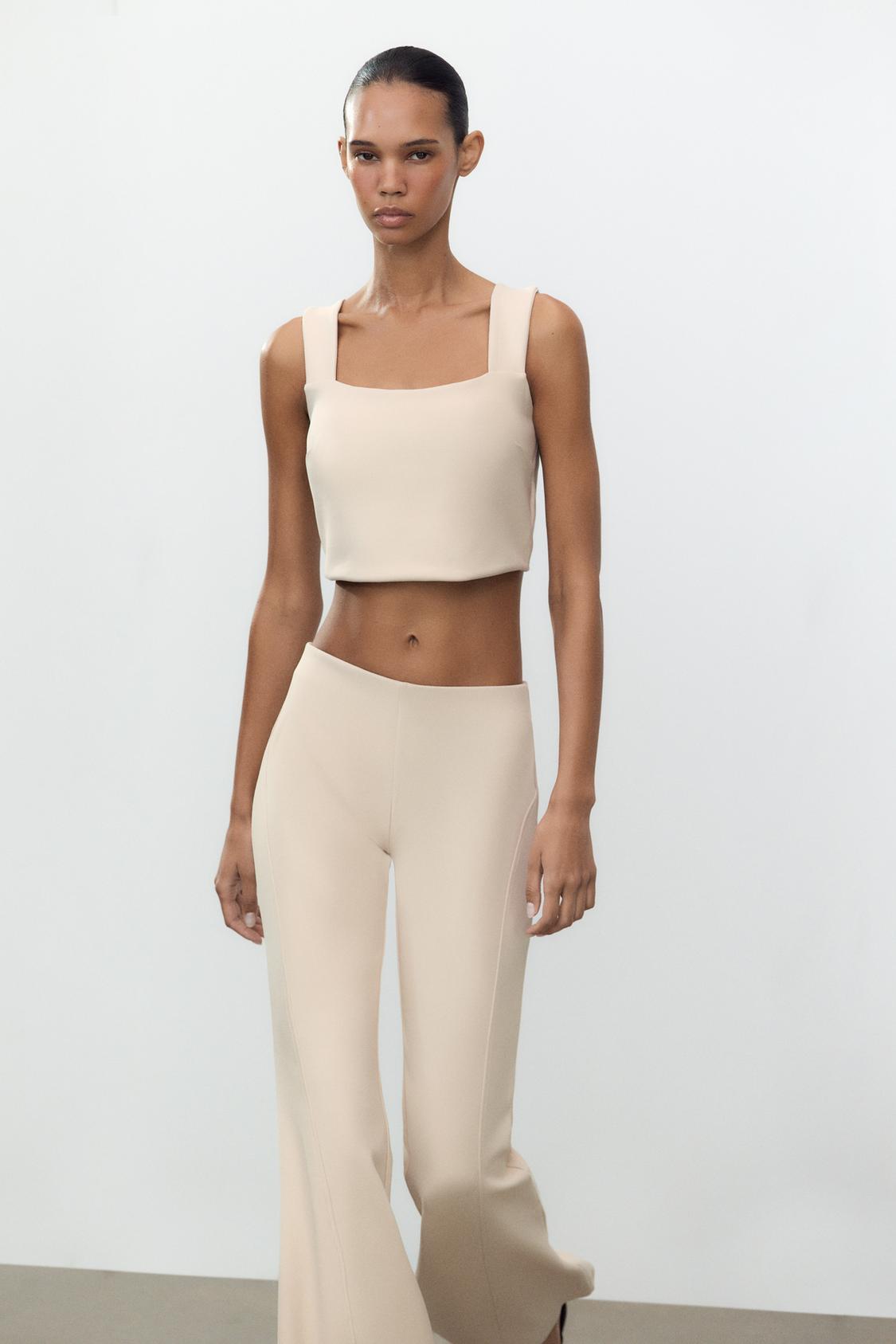 INTERLOCK FLARE TROUSERS