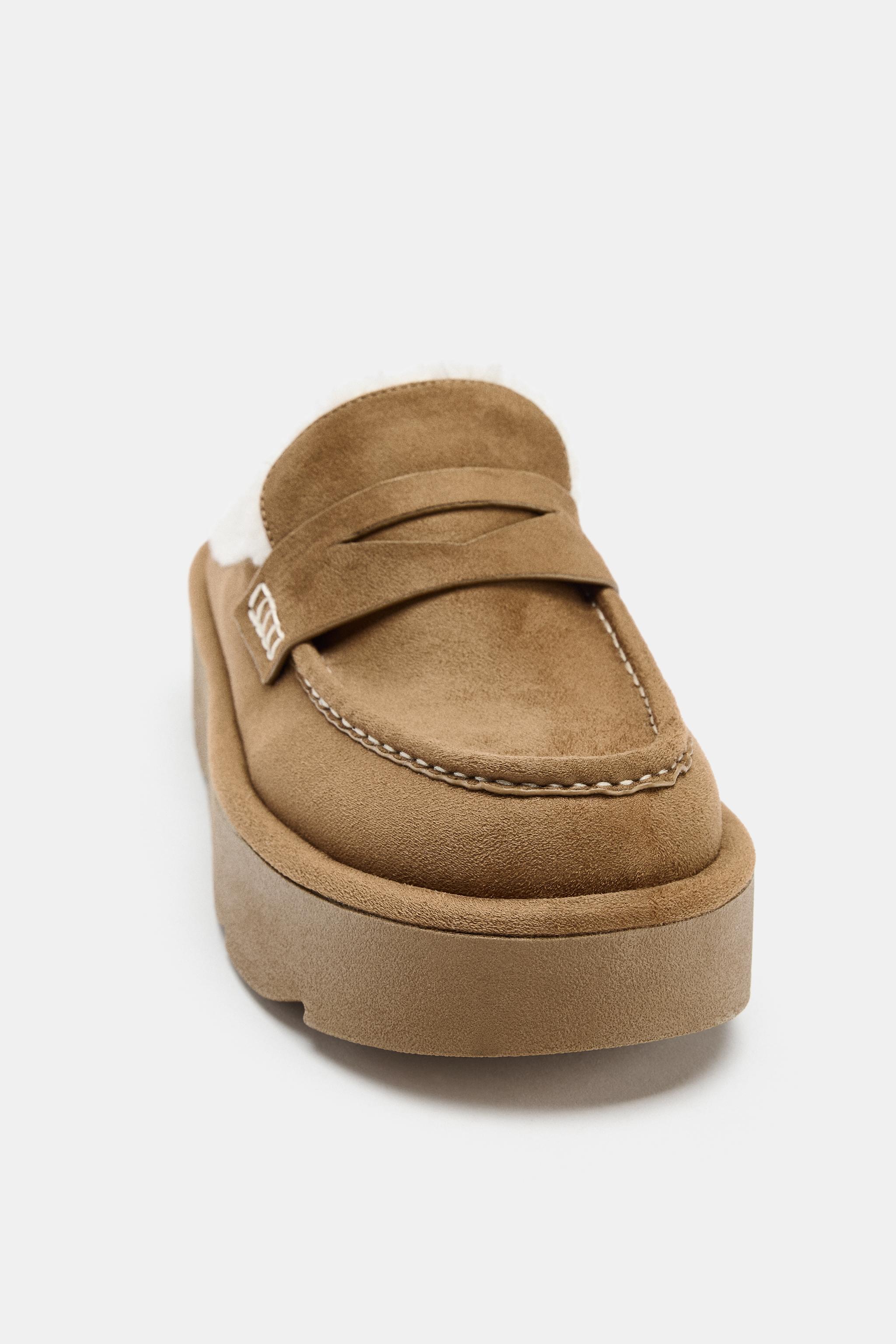 プラットフォームミュールローファー - ブラウン | ZARA Japan / 日本