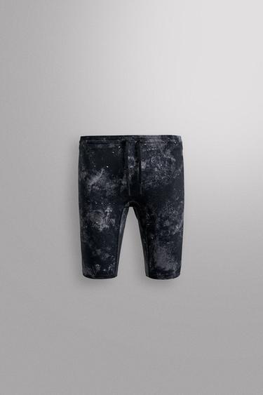 LEGGINGS DE CORRIDA ESTAMPADO ABSTRATO - Azul-marinho-escuro da Zara - Imagem 0