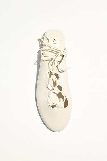 SLINGBACK BALLERINA - White by Zara
