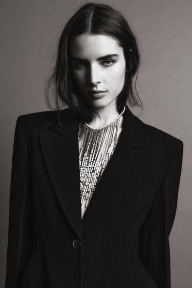 FAUX PEARL CASCADE NECKLACE - 109 by Zara