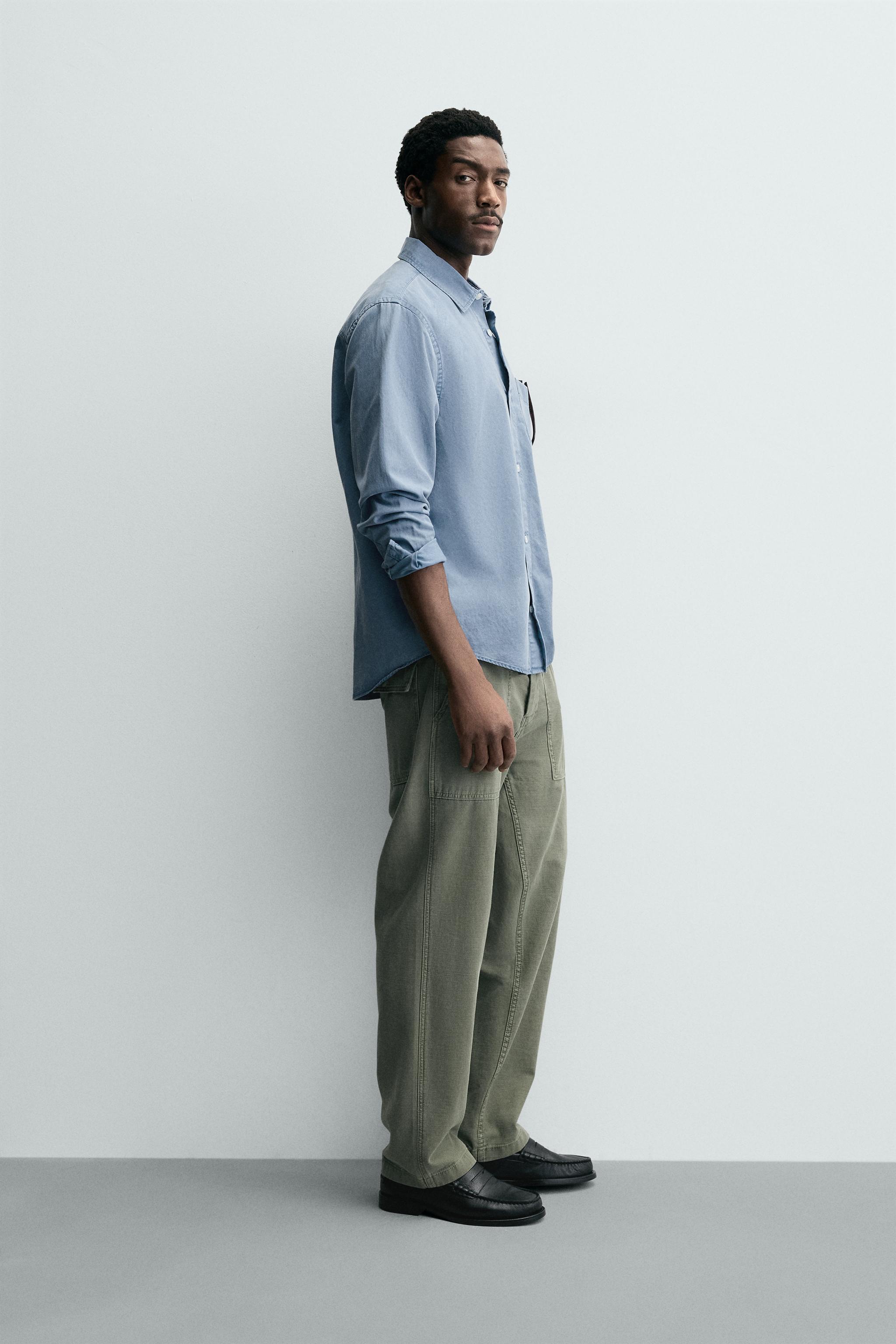 CHEMISE FLUIDE DÉLAVÉE