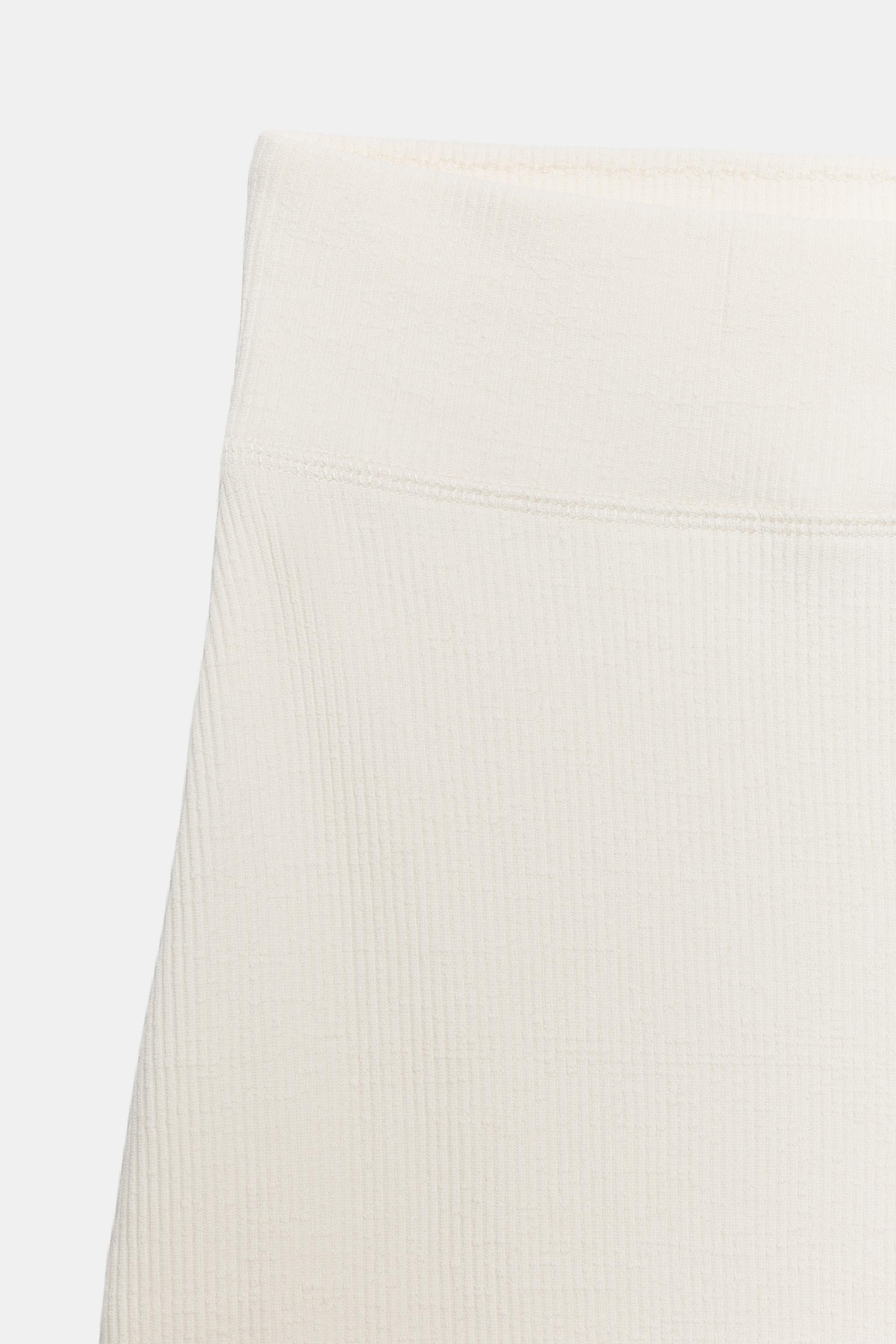 Женские юбки Zara RIBBED STRAIGHT SKIRT — фото 5