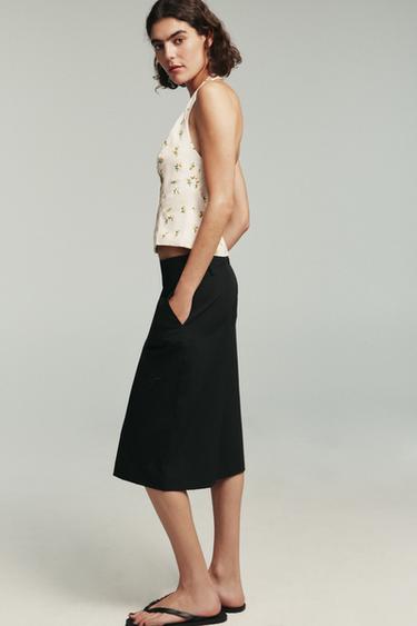 Zara TRF BOXER SHORTS - Black