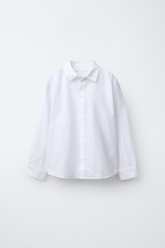 BASIC OXFORD SHIRT - White by Zara - Image 0