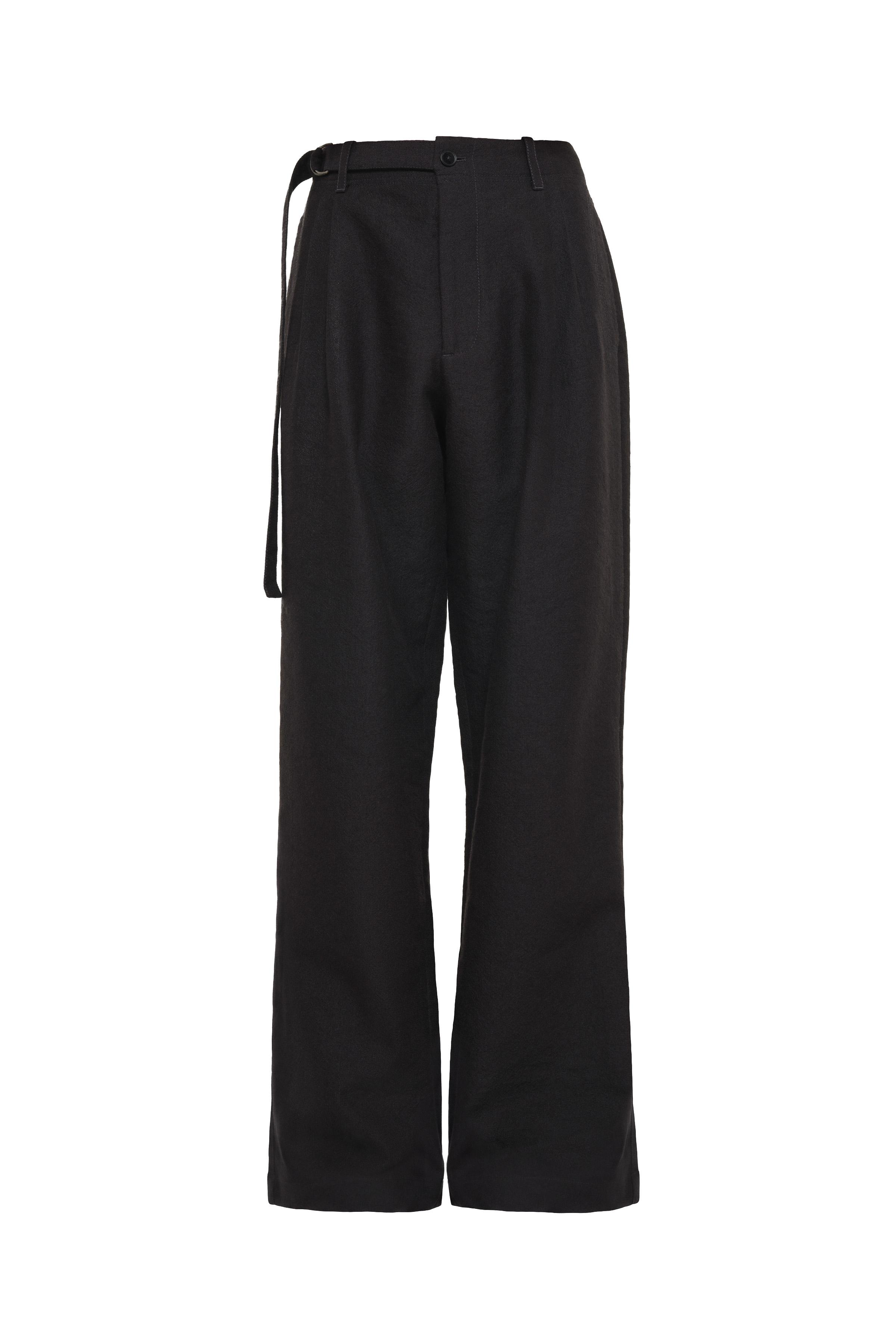 LIMITED EDITION RELAXED FIT PLEATED SUIT PANTS - Black | ZARA