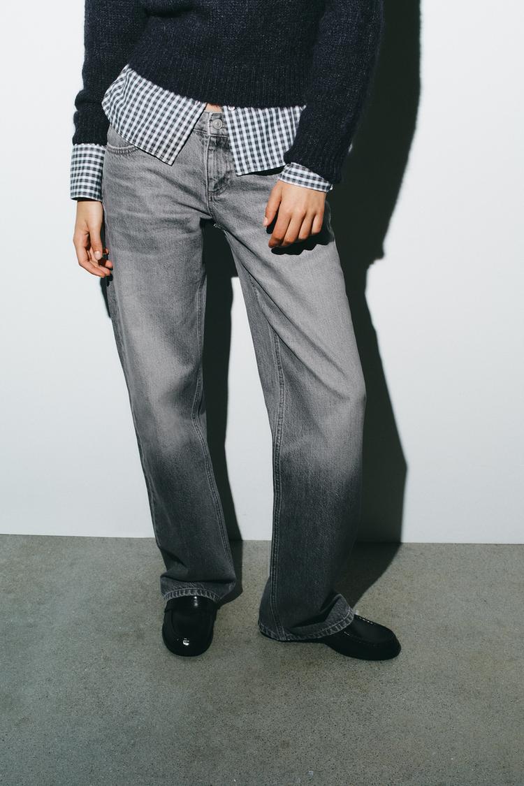 JEAN TRF WIDE LEG TAILLE BASSE