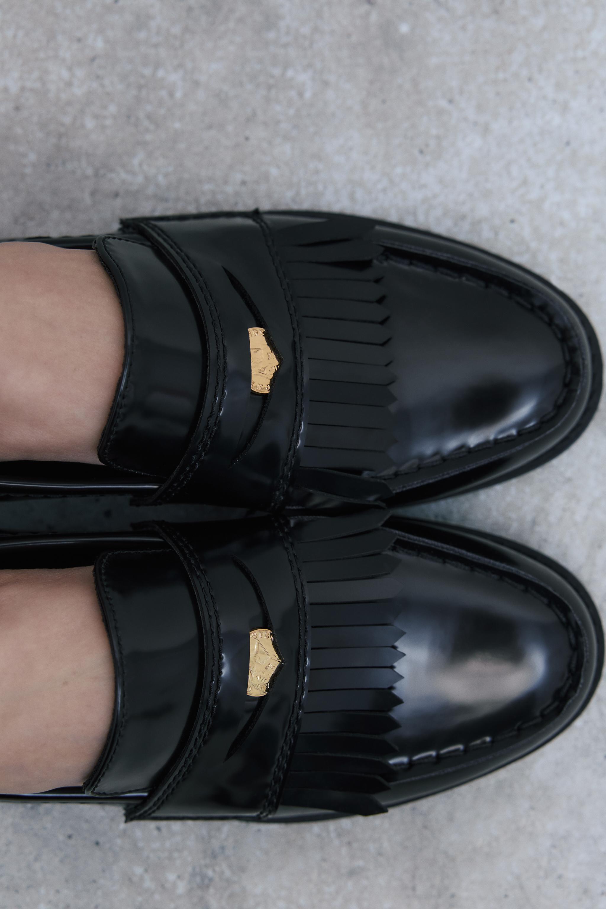 Zara loafers hot sale