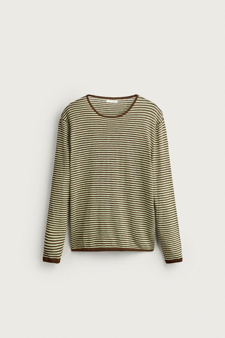 Jersey ligero jacquard rayas