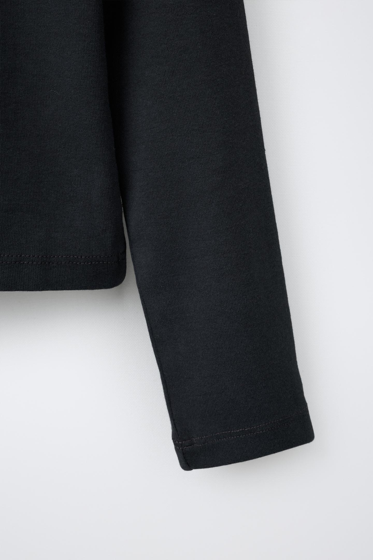 Детская футболка Zara Studded, цвет: Антрацитовый серый — фото 4