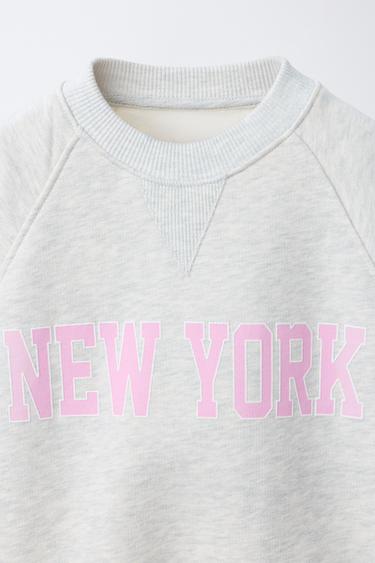 SWEAT VARSITY À INSCRIPTION - Gris chiné de Zara - Image 3