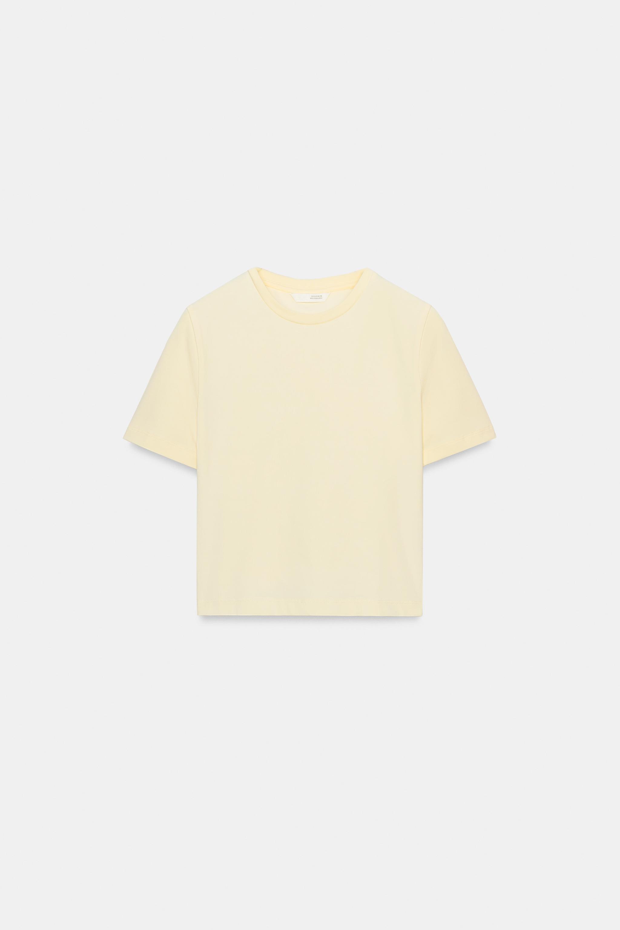 KISA KOLLU CROP T-SHIRT - Görsel 7