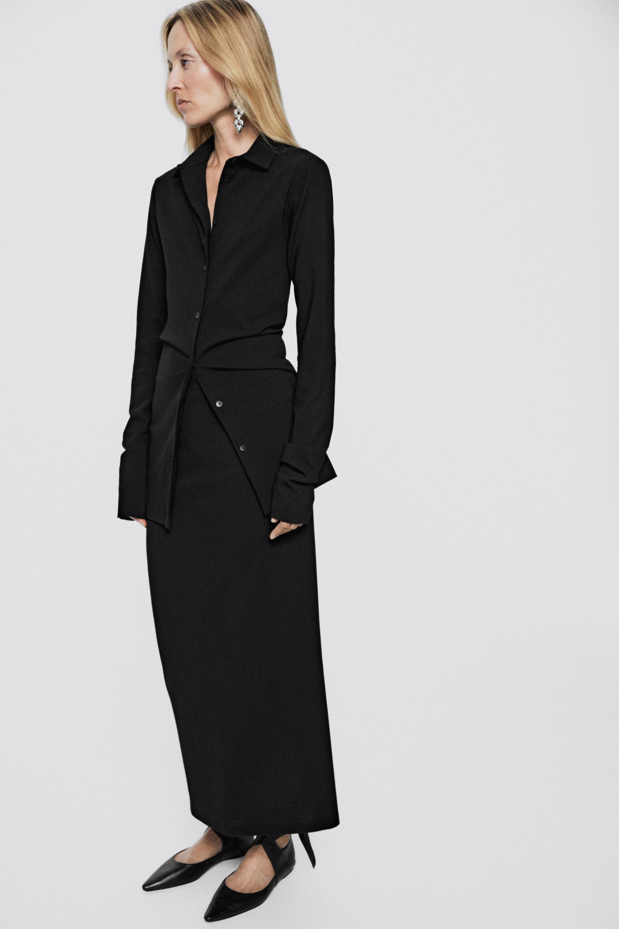 Stretch wool blend long skirt - LIMITED EDITION