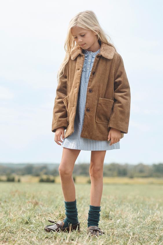 Manteau Femme Zara - Marron - Taille S - Ceinturé (cravate) - Laine - Très Bon état