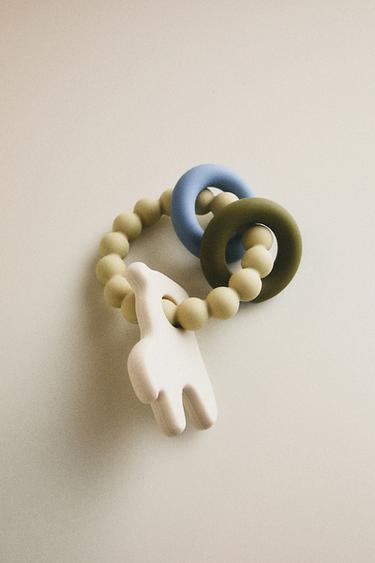 BABY TEETHER WITH SHAPES - Green by Zara