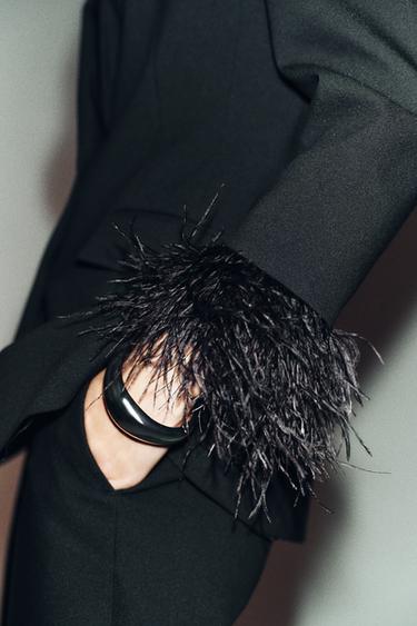 VESTE PLUMES - Noir de Zara - Image 4