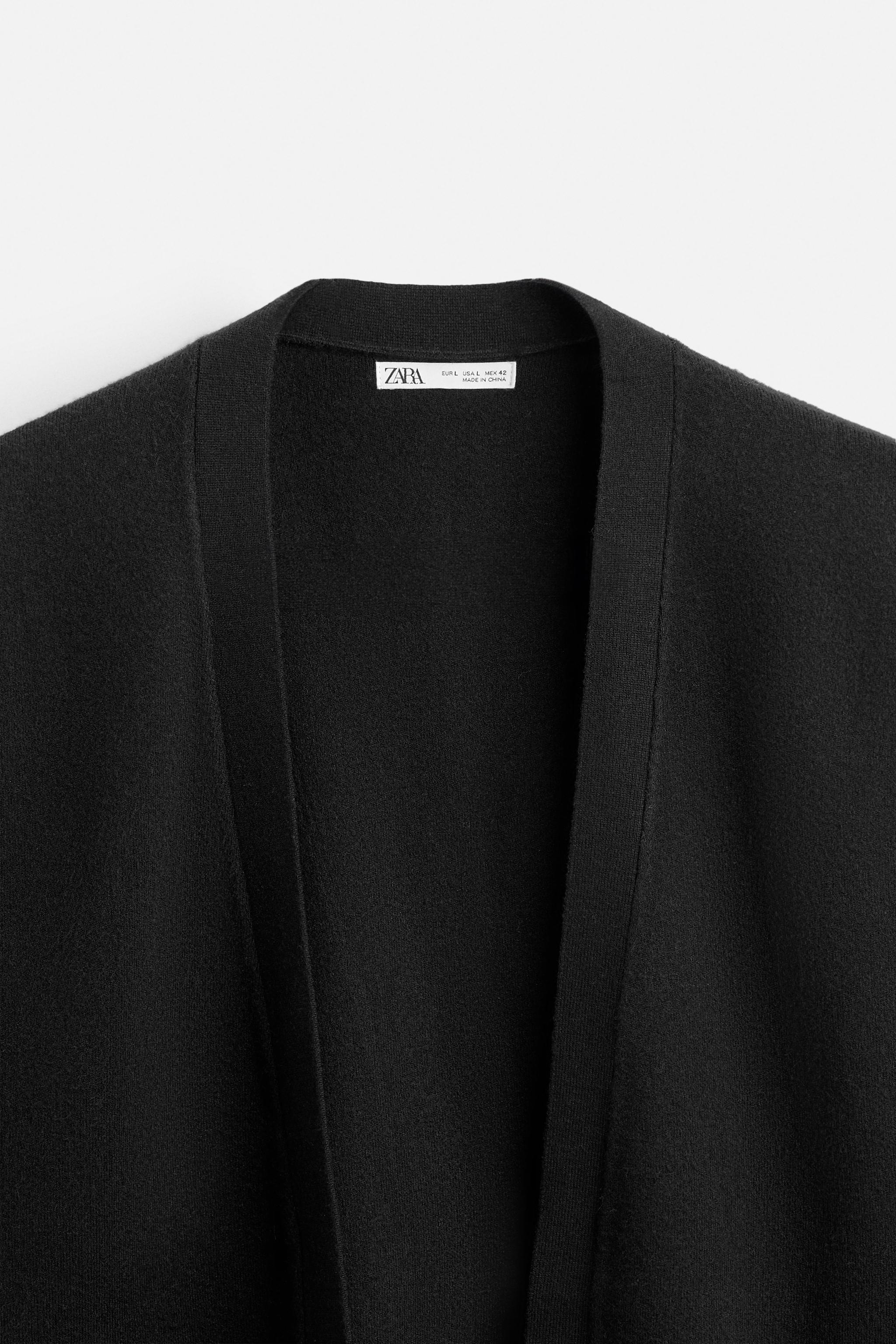 オープンカーディガン - ブラック | ZARA Japan / 日本 オープンカーディガン - ブラック | ZARA Japan / 日本
