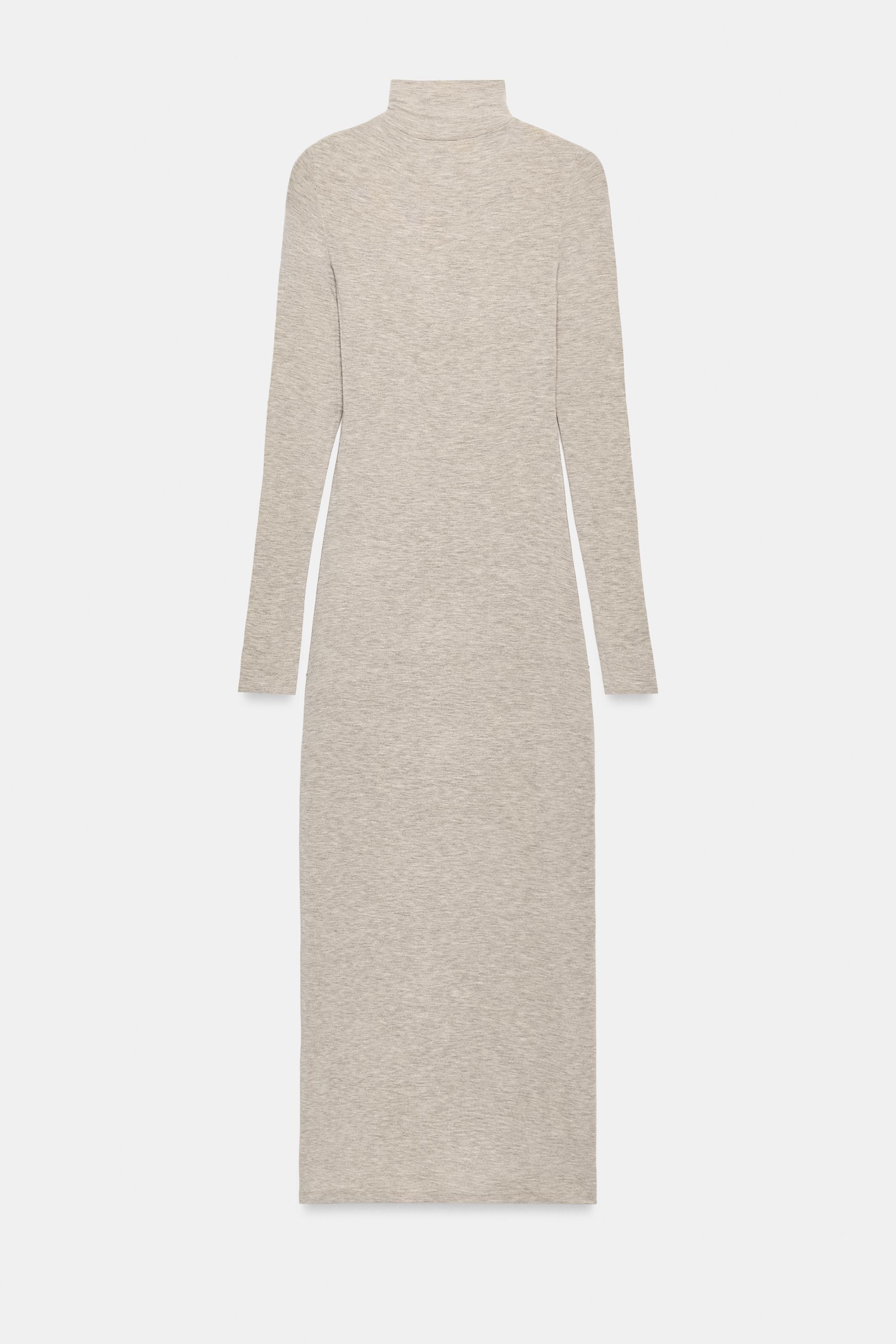 HIGH-NECK MAXI DRESS