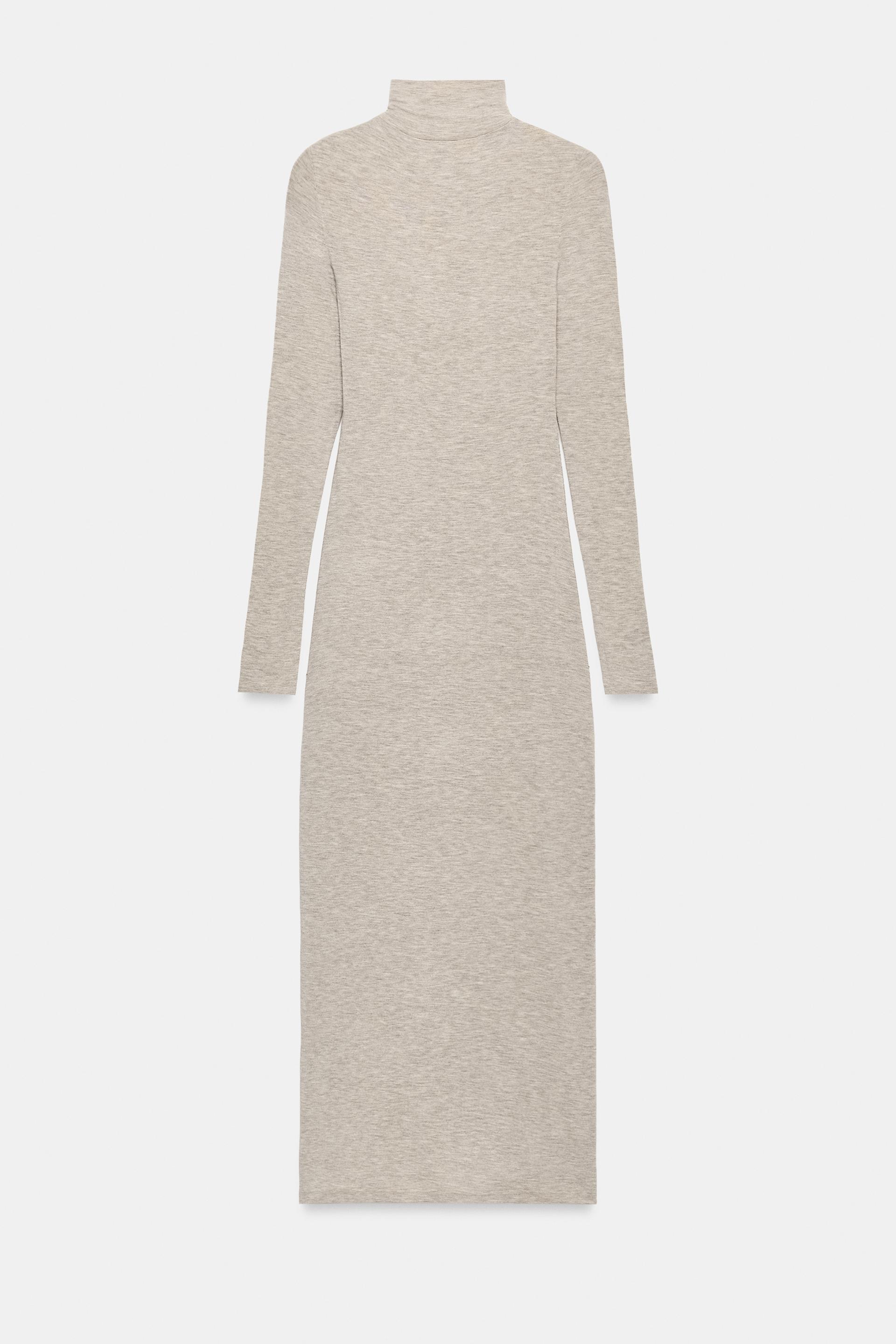 HIGH-NECK MAXI DRESS thumbnail 6