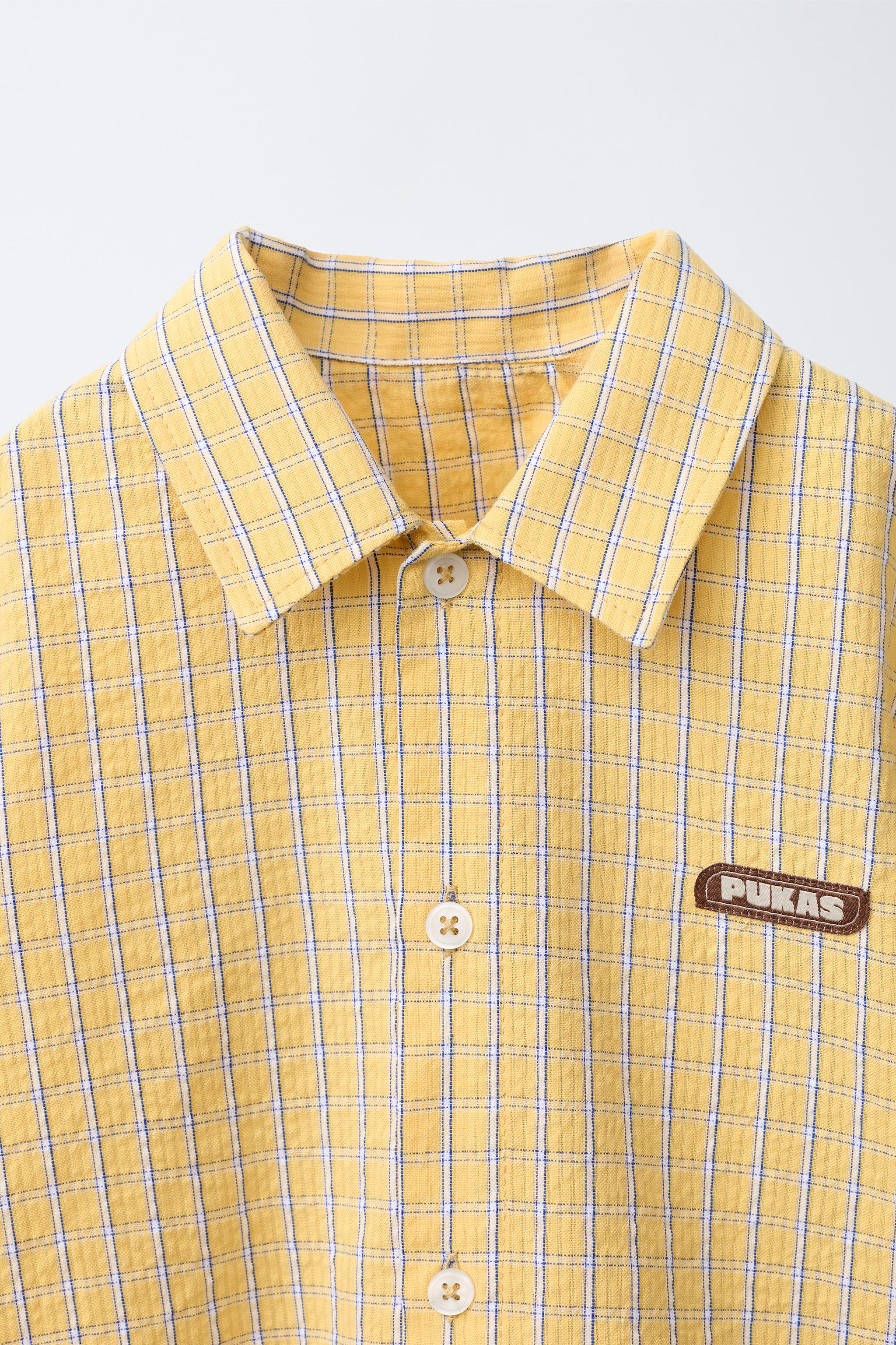 Детские рубашки Zara PUKAS SURF PLAID SHIRT — фото 4