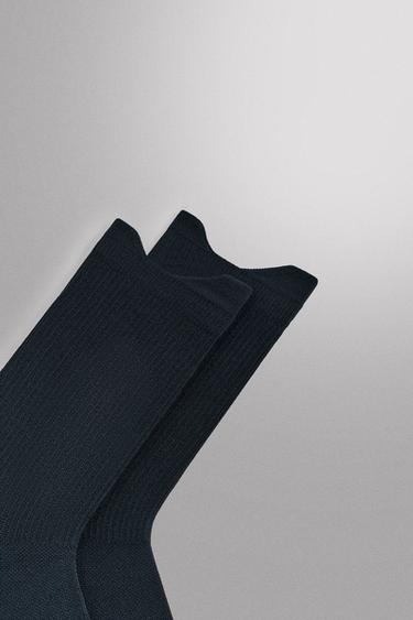 2-PACK OF TRAINING SOCKS - Navy blue by Zara