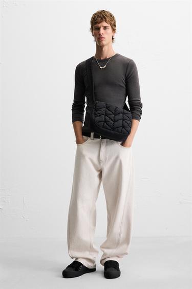 QUILTED CROSSBODY BAG - Black by Zara - Image 1