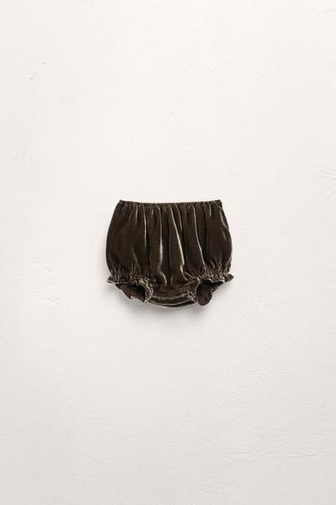 RANITA DE VELUDO CON SEDA EDICIÓN LIMITADA - Verde escuro de Zara