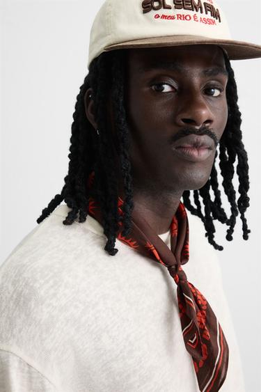 GRAPHIC PRINT BANDANA - Brown by Zara - Image 0