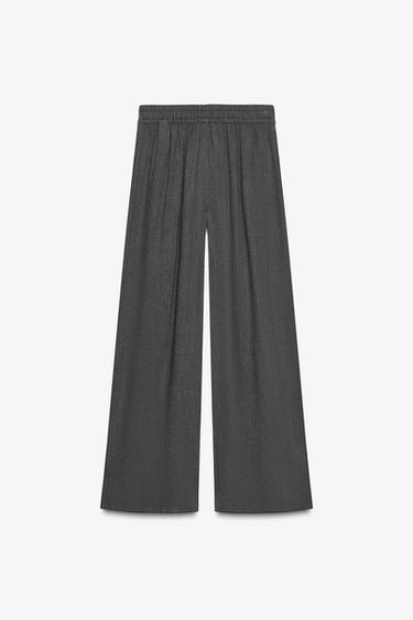 STRAIGHT-LEG TROUSERS - Dark grey by Zara - Image 3
