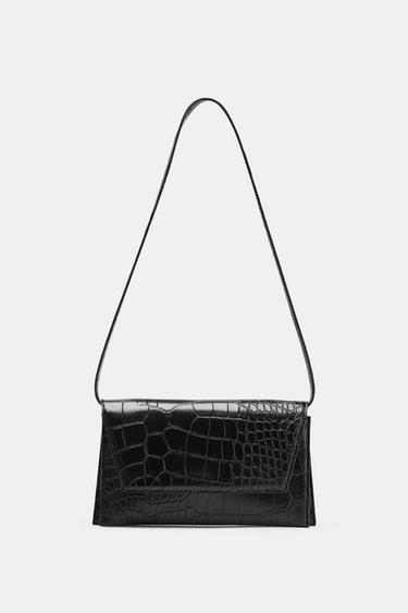 MINI SAC BANDOULIÈRE EFFET RELIEF - Noir de Zara