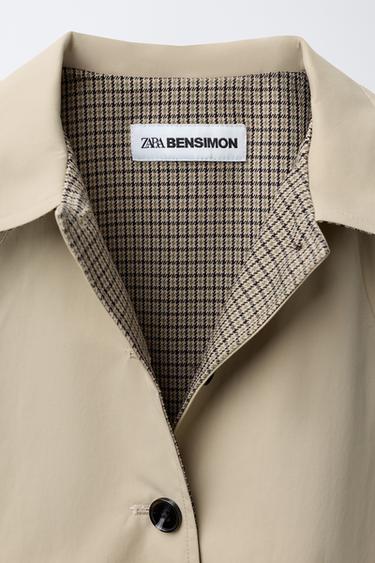 TRENCH LONG DÉPERLANT BENSIMON ® X ZARA - Beige de Zara - Image 6