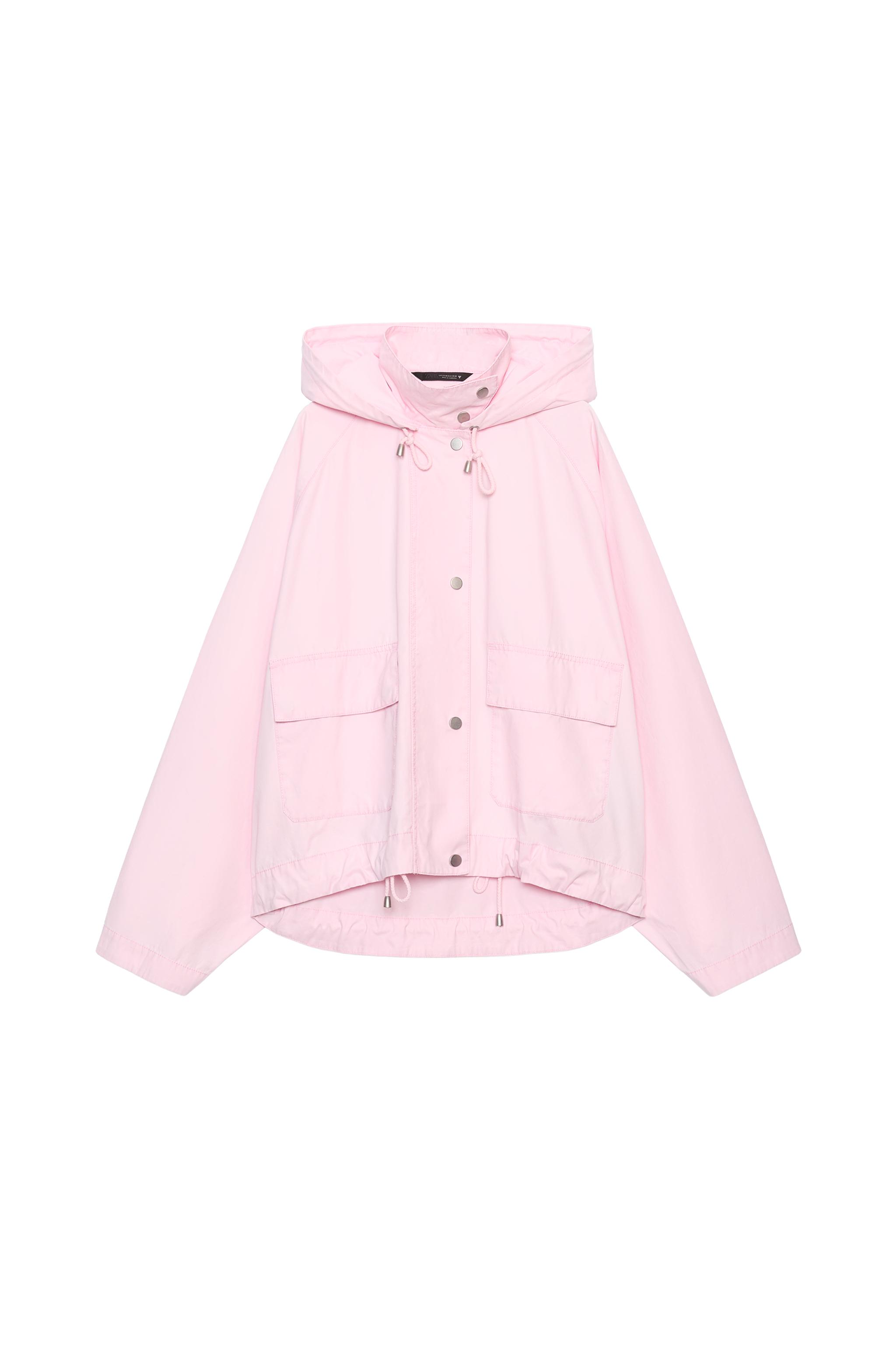 ジャケット・アウター BoTT 25SS 251BoTT04 Flower Hooded Jacket HOODED JACKET WITH ADJUSTABLE HEM - Pink | ZARA South Africa