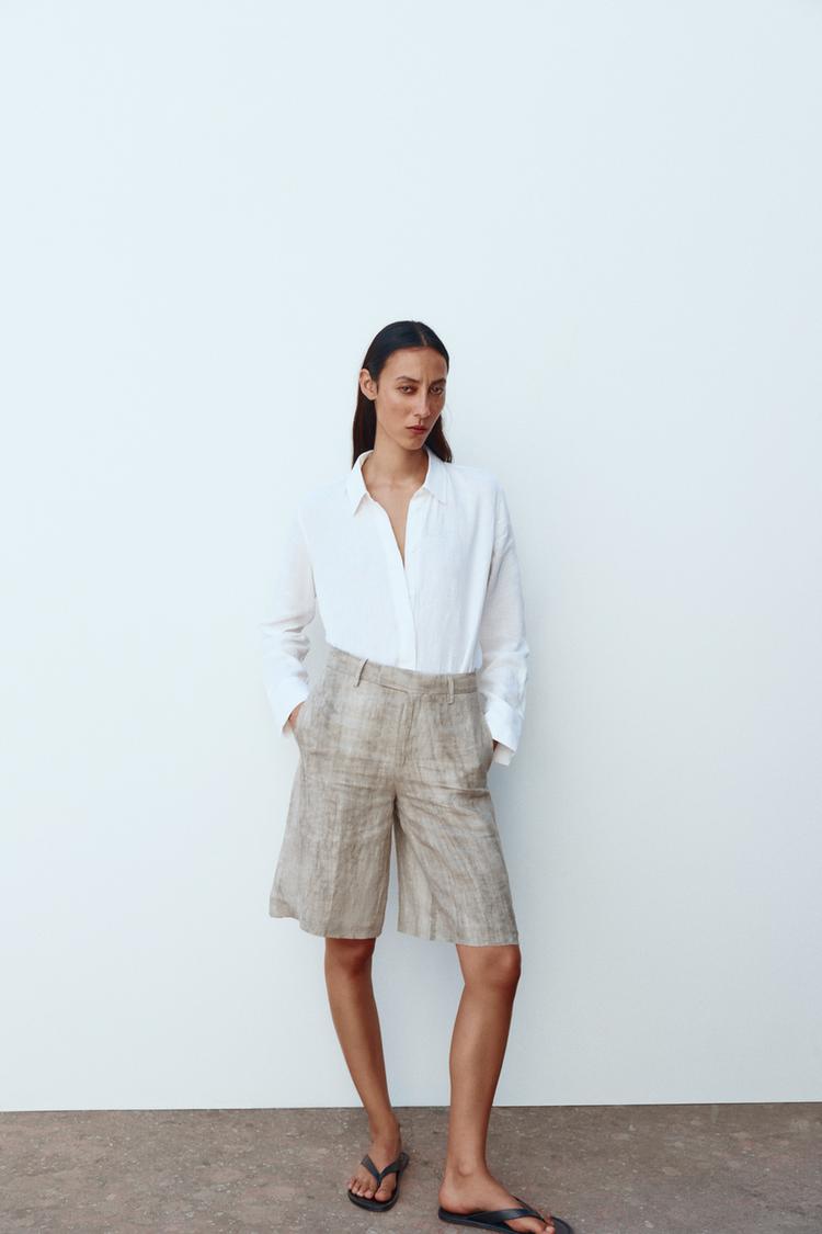 BERMUDA TIE DYE ZW COLLECTION Multicolor ZARA Chile