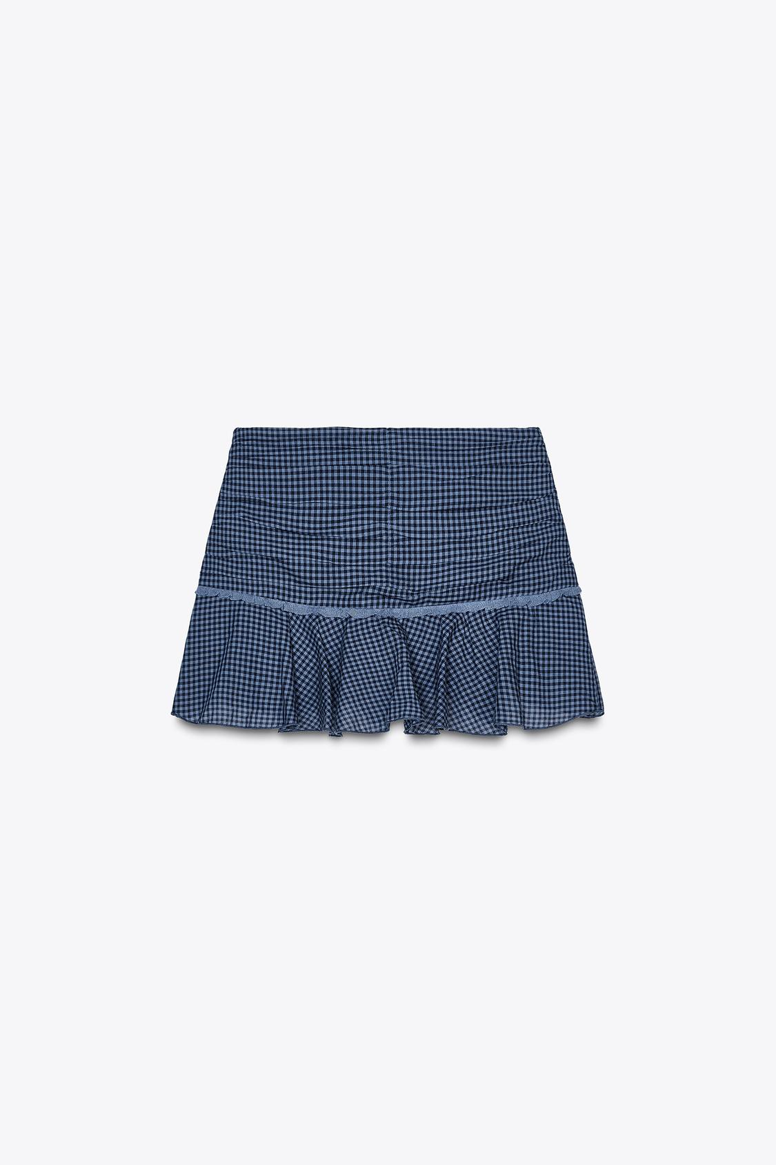 GINGHAM SKORT