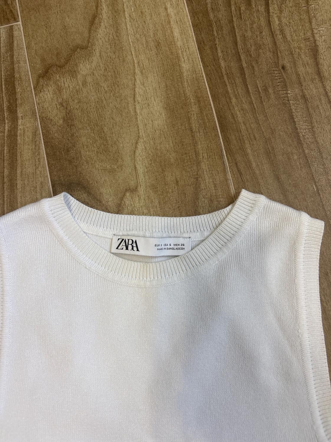 BASIC CROPPED KNIT TOP - Image 2
