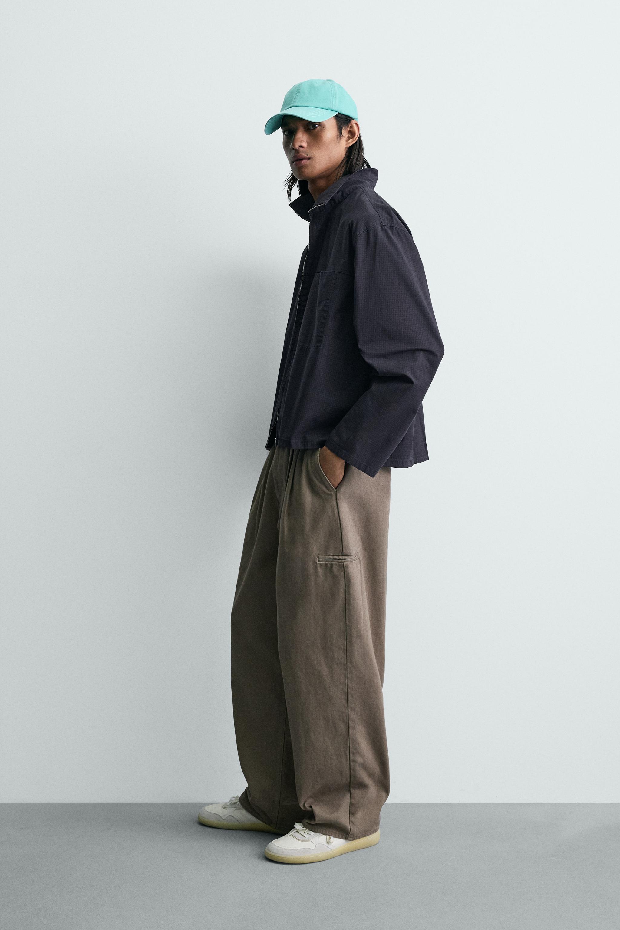 CHEMISE RELAXED FIT À CARREAUX ET FERMETURE ÉCLAIR