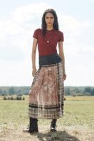 RUFFLED COMBINATION TOP