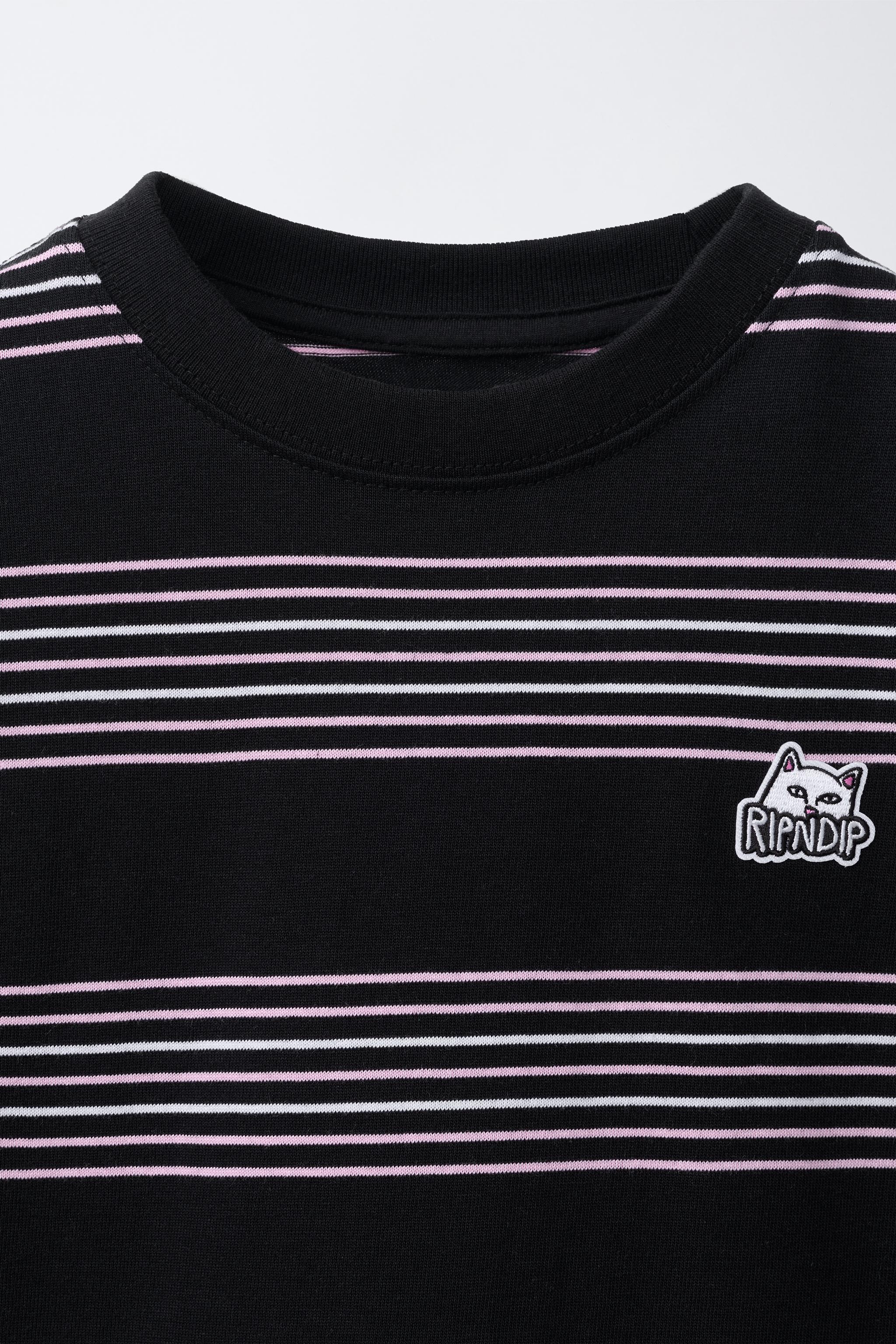 RIPNDIP x ZARA Kids Striped Embroidered T-Shirt — view 3