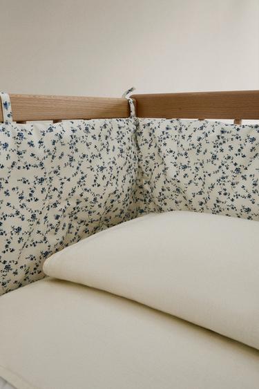 TOUR DE LIT BÉBÉ FLEUR BLEUE - Bleu de Zara - Image 1