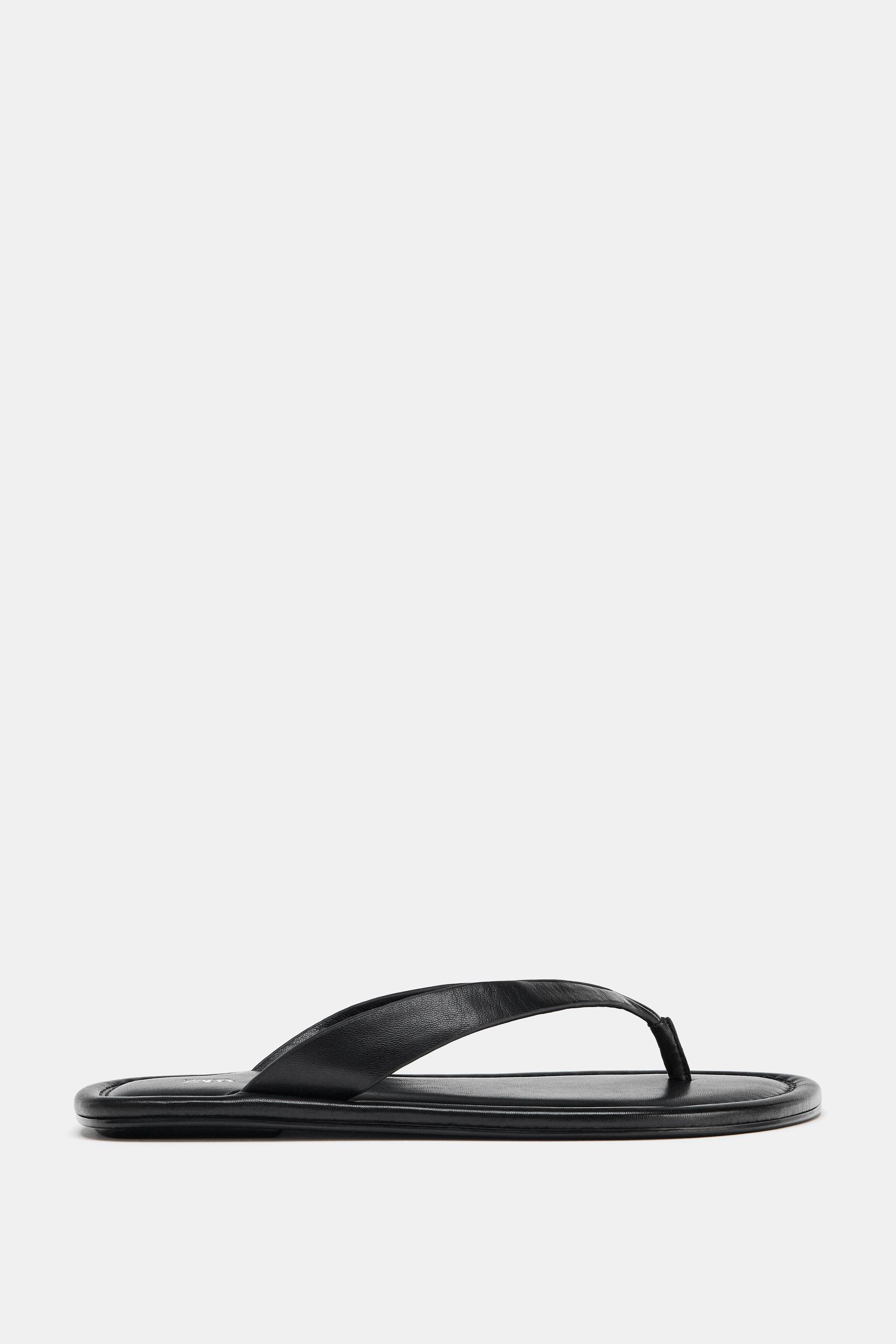 らら 美品 ザラ ZARA フラットサンダル ゼブラ柄 39 - メルカリ