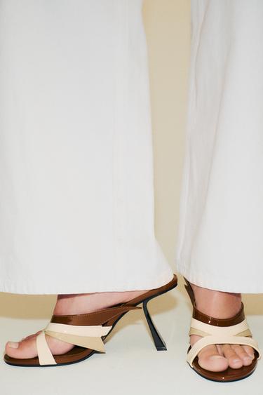 ASYMMETRIC HEELED SANDALS - Multicoloured by Zara - Image 2