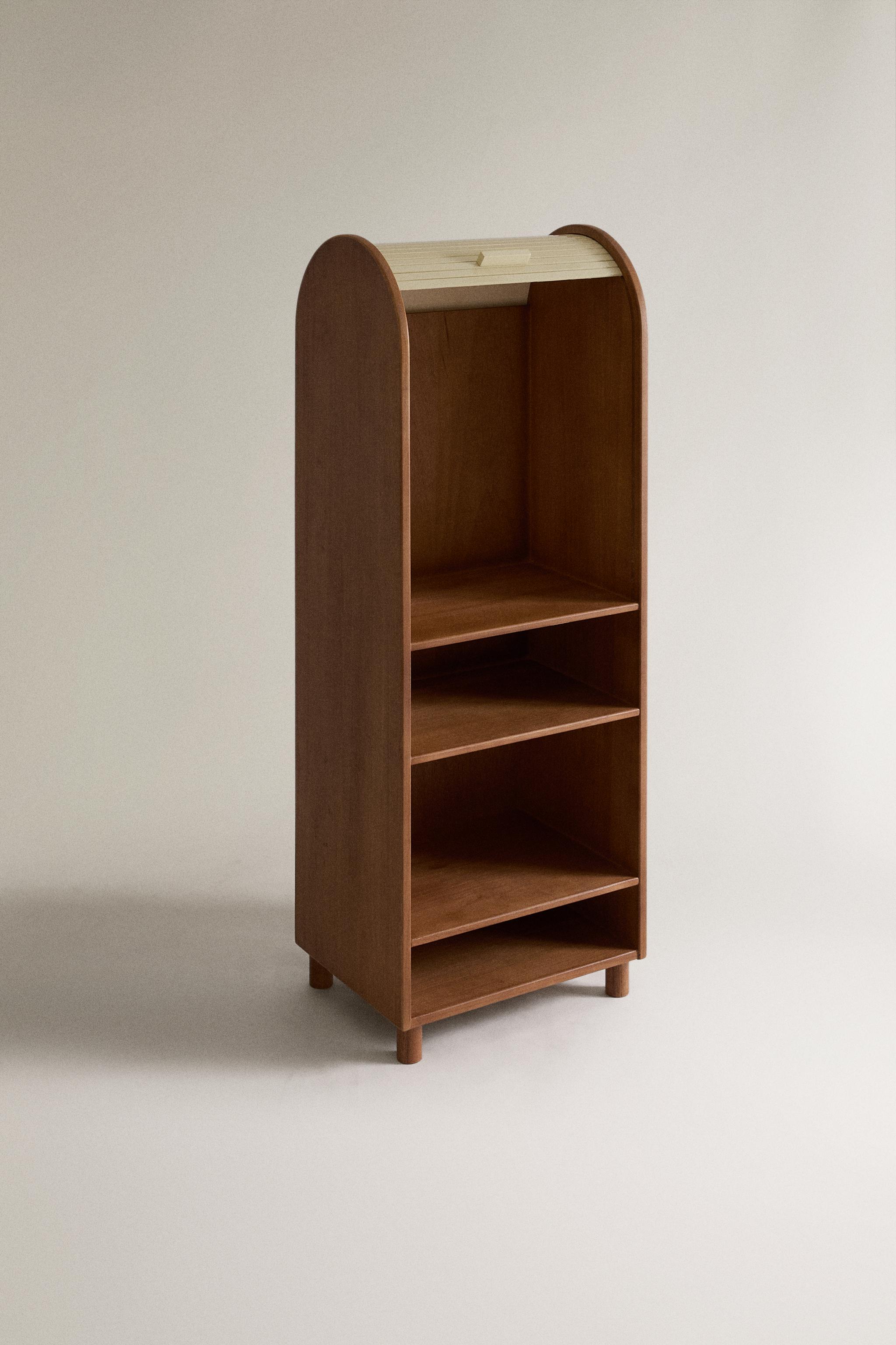 KIDS' SHUTTER SHELVING UNIT — Cream