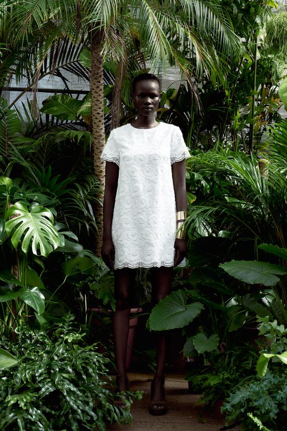 ZARA Denim Corset Dress White Size XS - $50 (23% Off Retail