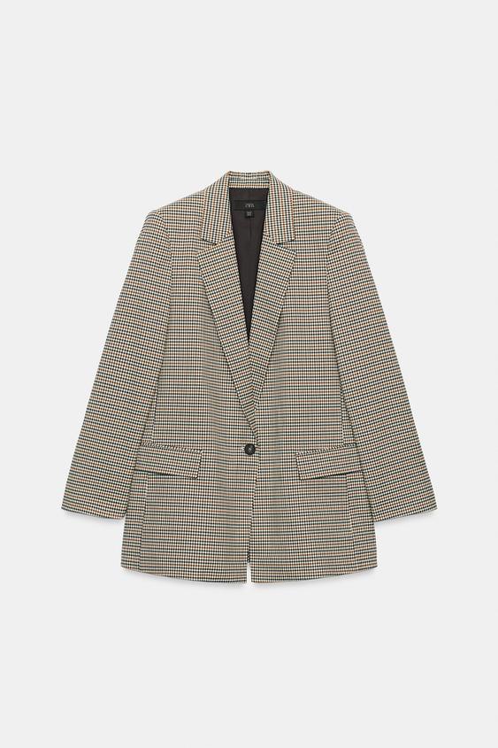 BASIC BUTTON BLAZER - Multicoloured by Zara - Image 0