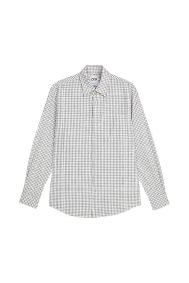 CREASED-EFFECT CHECK SHIRT